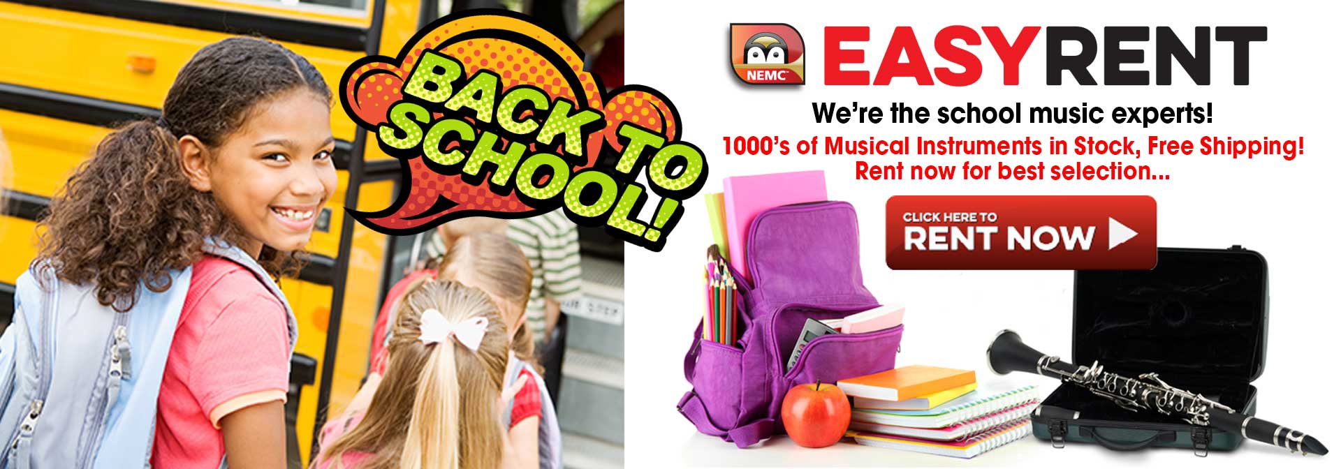 Back to school Home Page Banner
