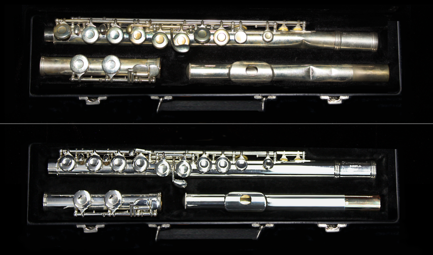Flute Repair Before and After